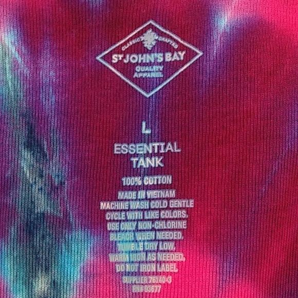 NEW St JOHN'S BAY TIE DYE W/T SHIRT LARGE - Picture 7 of 8